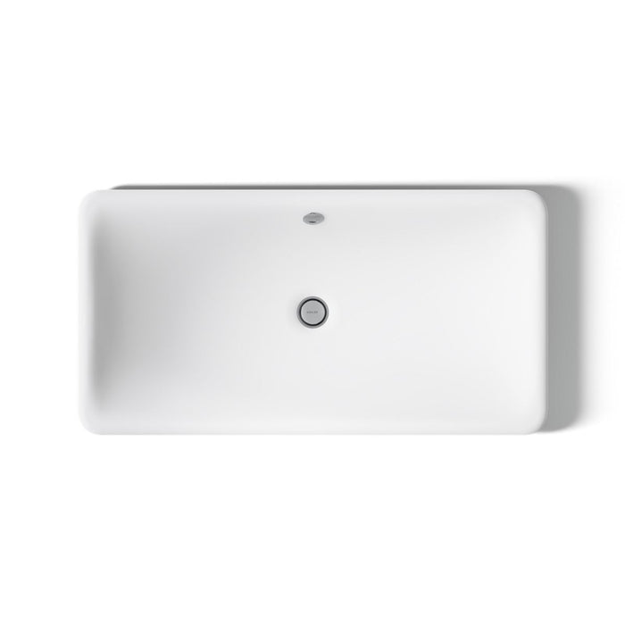 KOHLER K-20212-P5 Iron Plains 30" rectangular drop-in/undermount/vessel bathroom sink with Iron Black painted underside