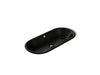 KOHLER K-20213 Iron Plains 33" oval drop-in/undermount bathroom sink, black black