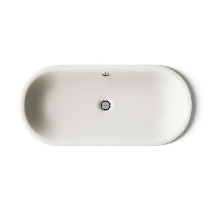 KOHLER K-20213-B Iron Plains 33" oval drop-in/undermount/vessel bathroom sink with Biscuit painted underside