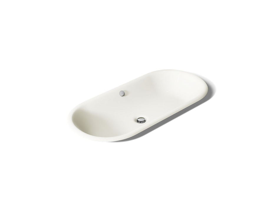 KOHLER K-20213-P5 Iron Plains 33" oval drop-in/undermount/vessel bathroom sink with Iron Black painted underside