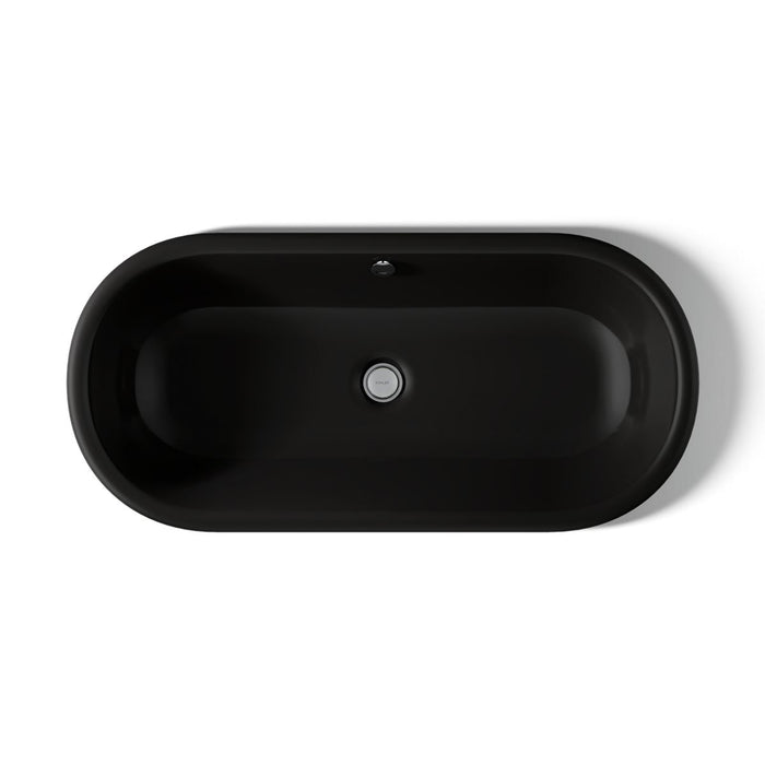 KOHLER K-20213-P5 Iron Plains 33" oval drop-in/undermount/vessel bathroom sink with Iron Black painted underside