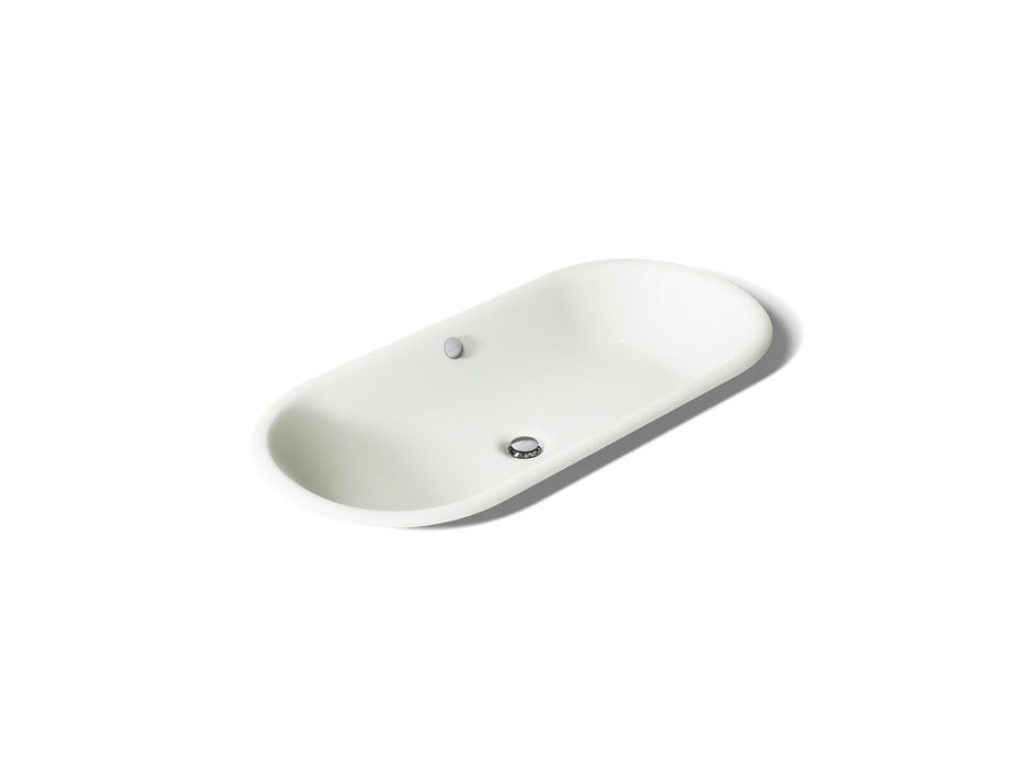 KOHLER K-20213-P5 Iron Plains 33" oval drop-in/undermount/vessel bathroom sink with Iron Black painted underside