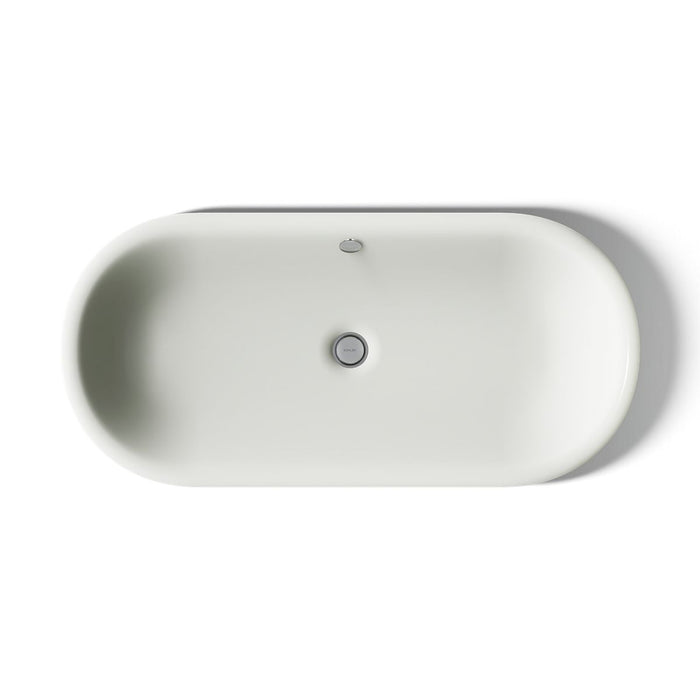 KOHLER K-20213-P5 Iron Plains 33" oval drop-in/undermount/vessel bathroom sink with Iron Black painted underside