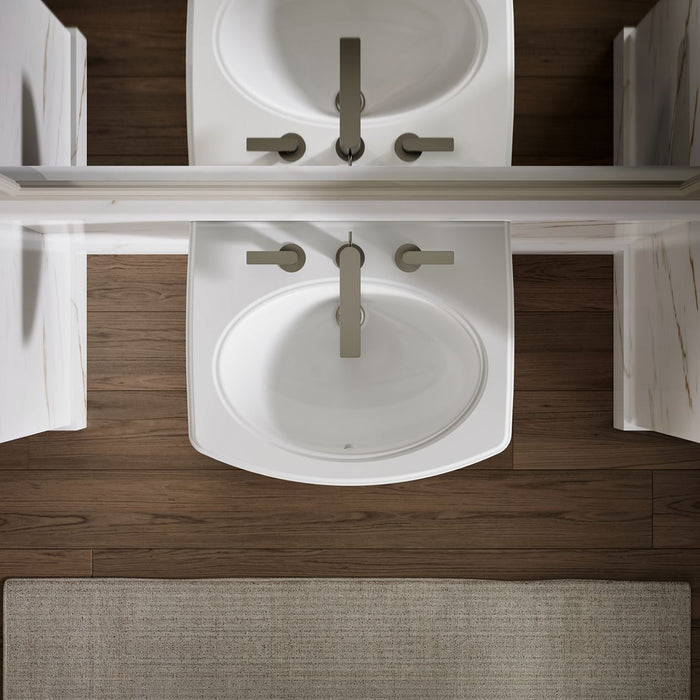 View of products in room from above