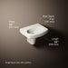 3/4 view of product with dimensions