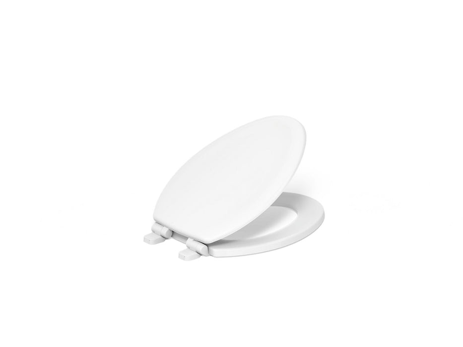 KOHLER K-20466 Stonewood Quiet-Close elongated toilet seat, white
