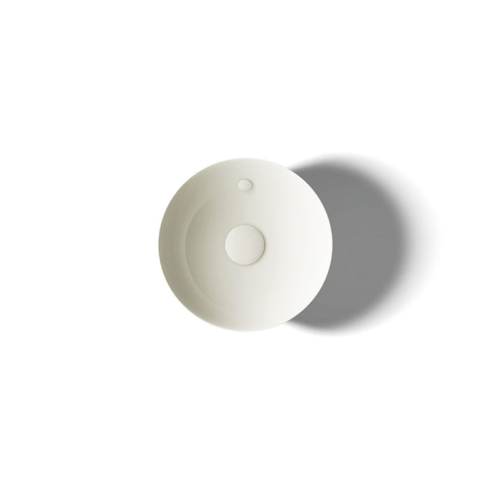 KOHLER K-20703 Veil 16" round vessel bathroom sink or pedestal sink basin, biscuit - view 4