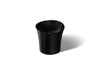 KOHLER K-20703 Veil 16" round vessel bathroom sink or pedestal sink basin, black black