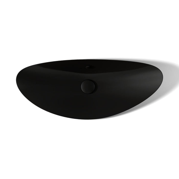 KOHLER K-20705 Veil 38-1/2" oval vessel bathroom sink, black black - view 2