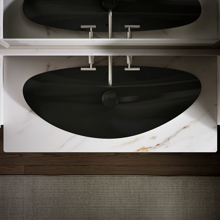 KOHLER K-20705 Veil 38-1/2" oval vessel bathroom sink, black black - view 4