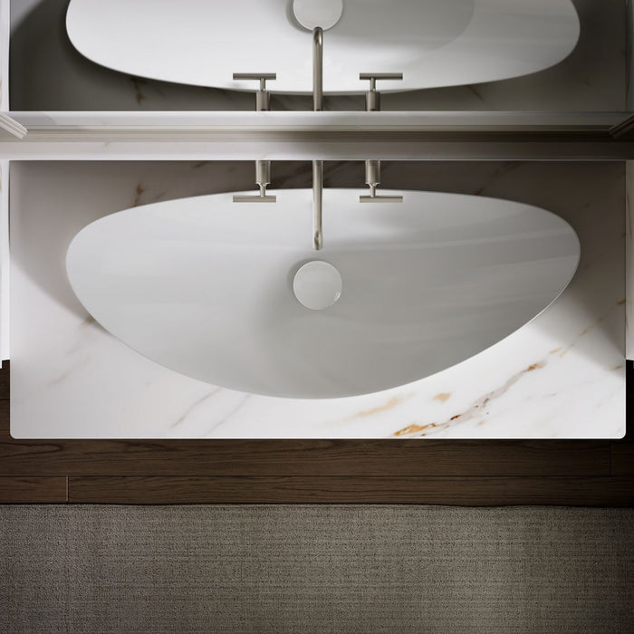 KOHLER K-20705-N Veil 38-1/2" oval vessel bathroom sink, no overflow