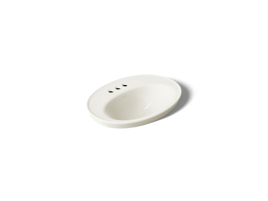 KOHLER K-2075-4 Serif 22-1/4" oval drop-in bathroom sink