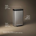 KOHLER K-20941 8-gallon loft stainless steel step trash can - view 5