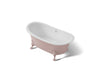 KOHLER K-21000-PPB Artifacts 66-1/8" x 32-1/2" freestanding bath, 150th peachblow