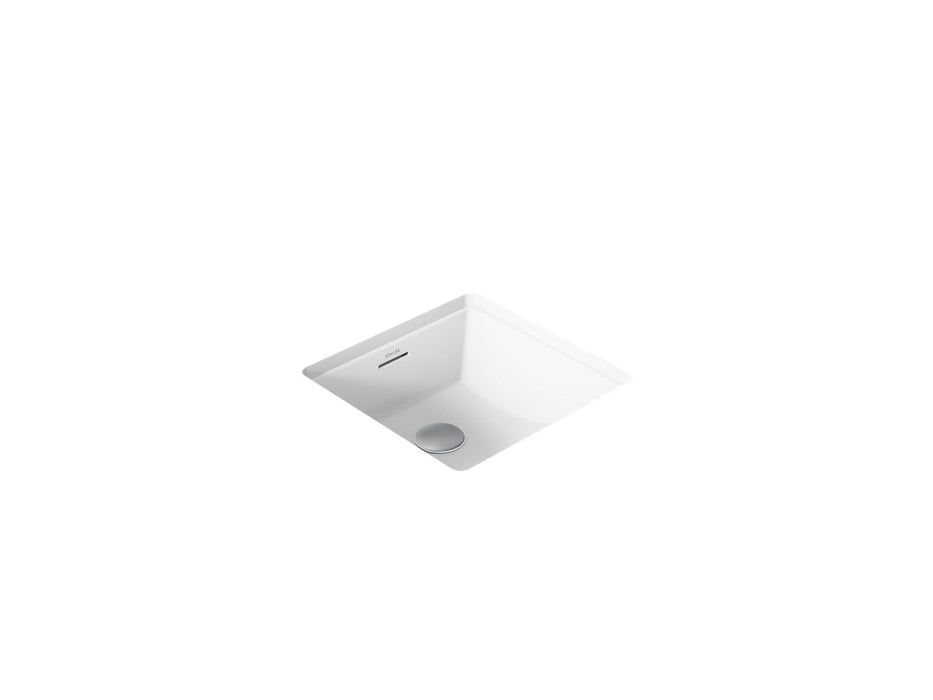 KOHLER K-21056-0 K-21056 Brazn 16-1/4" Square Undermount Bathroom Sink