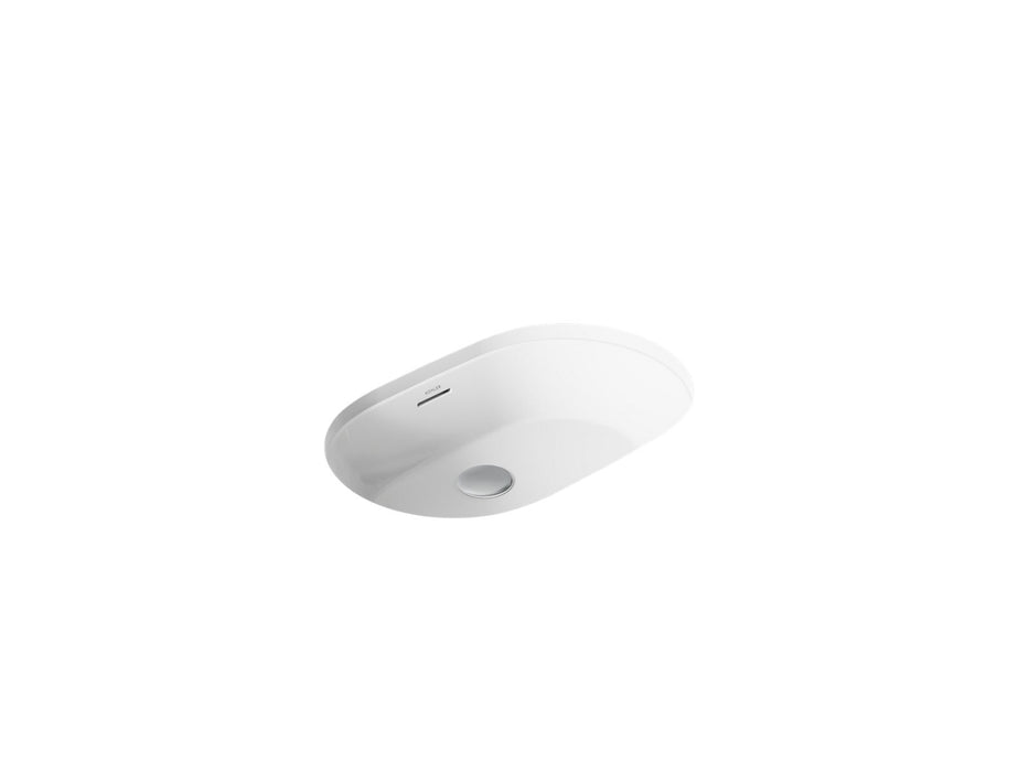 KOHLER K-21057-0 K-21057 Brazn 24-1/4" Oval Undermount Bathroom Sink