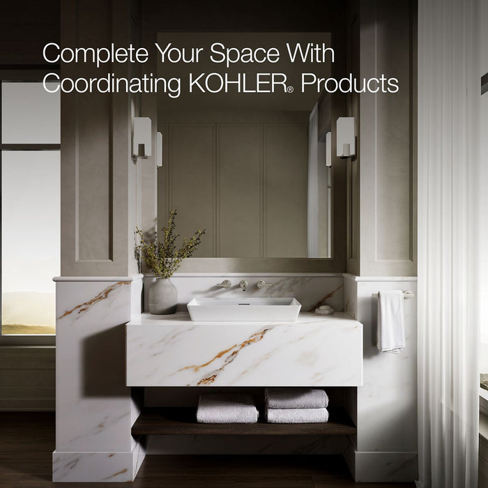 KOHLER K-21060 Brazn 23" rectangular vessel bathroom sink