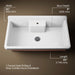 KOHLER K-21103-1HPPB Farmstead 45" top-/wall-mount single-bowl workstation farmhouse kitchen sink, 150th peachblow - view 3
