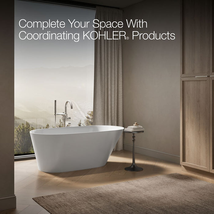 KOHLER K-21388 Brazn 66" x 35" freestanding bath, white - view 3