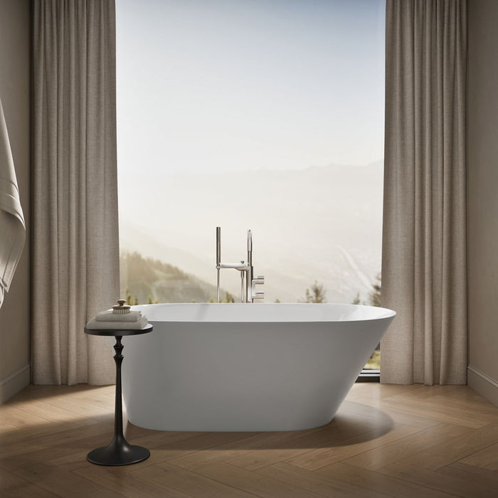 KOHLER K-21388 Brazn 66" x 35" freestanding bath, white - view 4