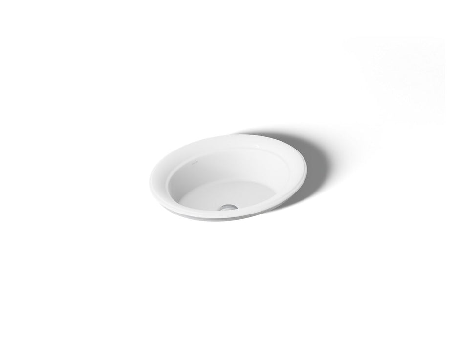 KOHLER K-21780-0 K-21780 Artifacts 21" Oval Drop-in Bathroom Sink