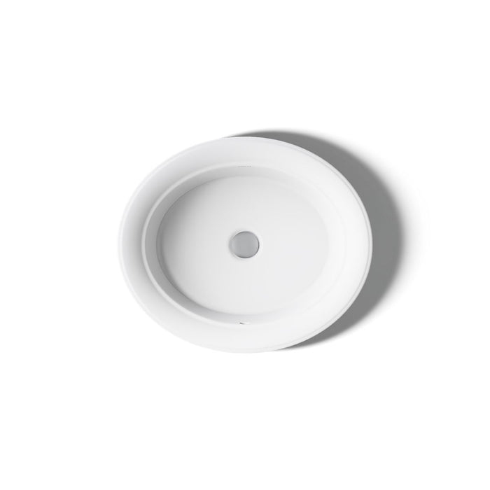 KOHLER K-21780-0 K-21780 Artifacts 21" Oval Drop-in Bathroom Sink