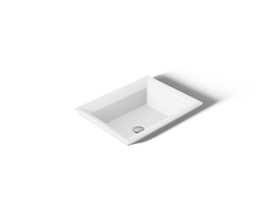 KOHLER K-21781-0 K-21781 Artifacts 21" Rectangular Drop-in Bathroom Sink