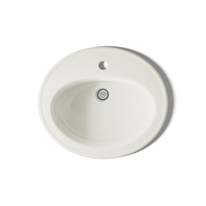 KOHLER K-2196-1 Pennington 20-1/4" oval drop-in bathroom sink