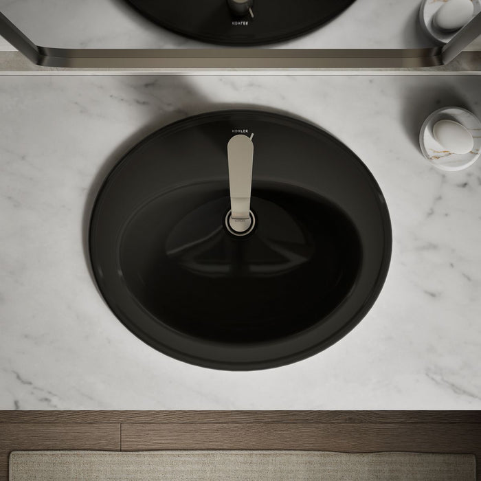 KOHLER K-2196-1 Pennington 20-1/4" oval drop-in bathroom sink