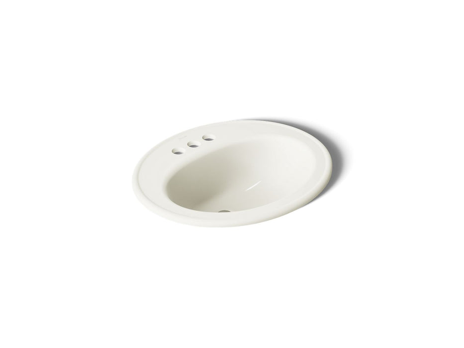 KOHLER K-2196-4 Pennington 20-1/4" oval drop-in bathroom sink