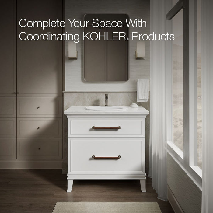 KOHLER K-2196-4 Pennington 20-1/4" oval drop-in bathroom sink