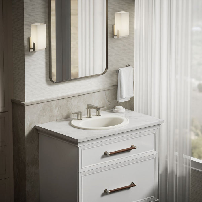 KOHLER K-2196-8 Pennington 20-1/4" oval drop-in bathroom sink