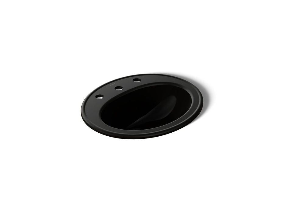 KOHLER K-2196-8 Pennington 20-1/4" oval drop-in bathroom sink