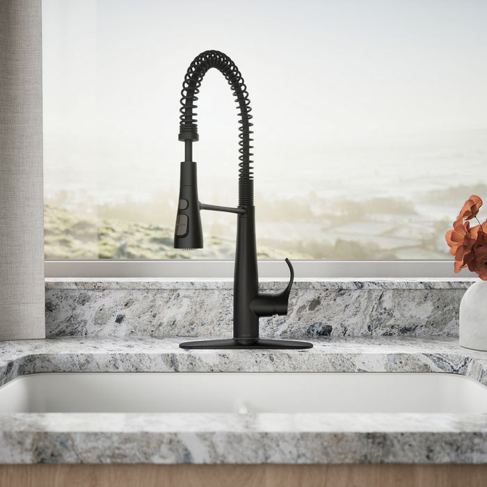 KOHLER K-22033 Simplice Semi-professional kitchen sink faucet with three-function sprayhead