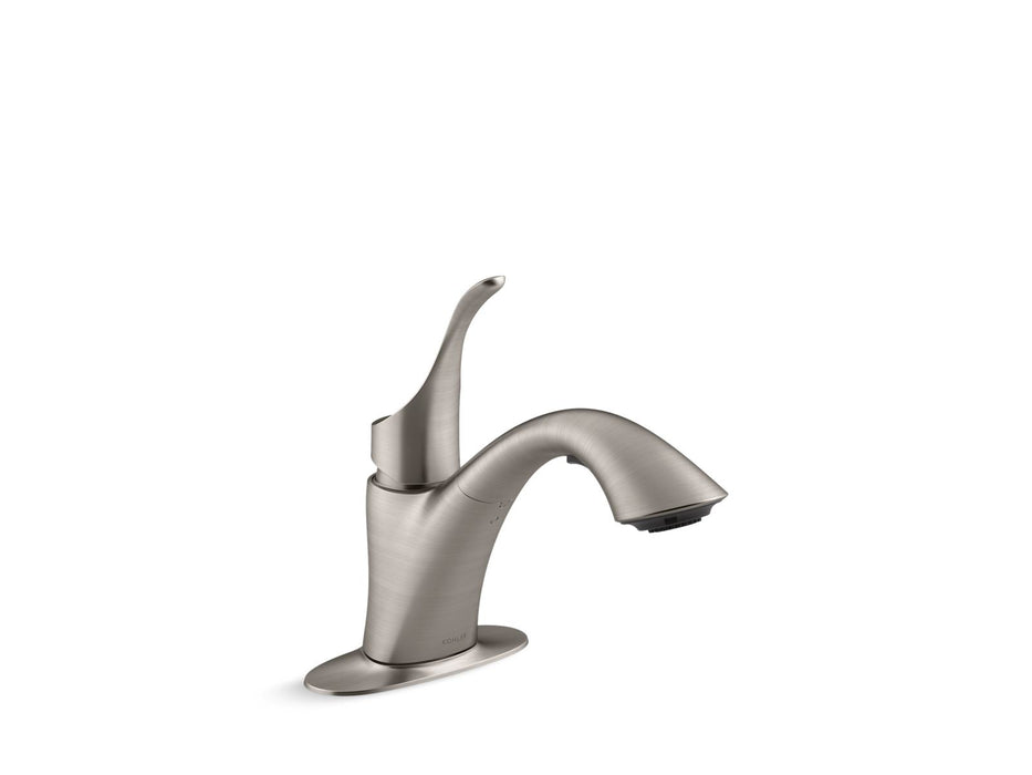 KOHLER K-22035 Simplice Pull-out laundry sink faucet with two-function sprayhead
