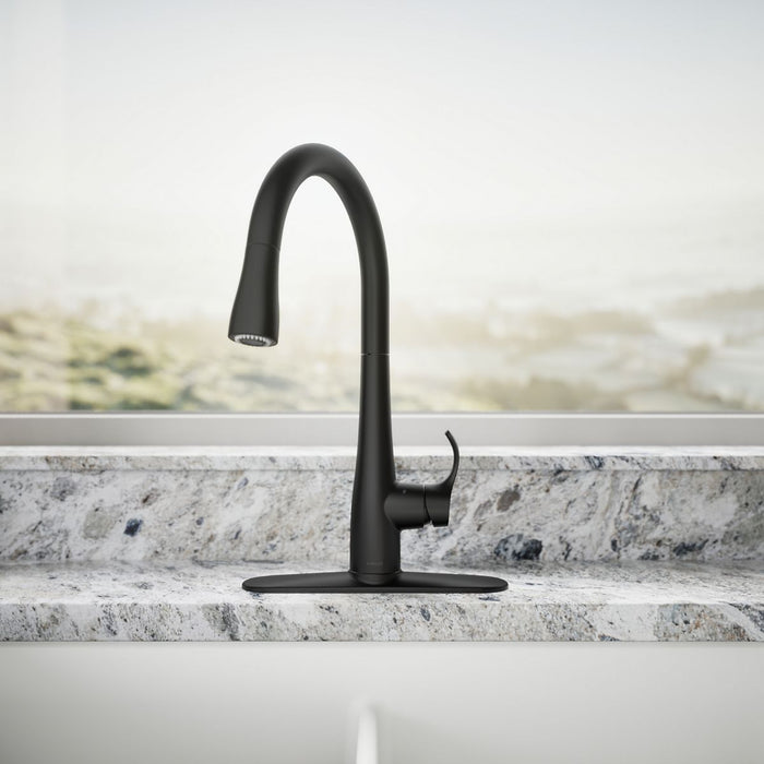 KOHLER K-22036 Simplice Touchless pull-down kitchen sink faucet with three-function sprayhead