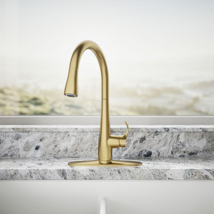 KOHLER K-22036 Simplice Touchless pull-down kitchen sink faucet with three-function sprayhead