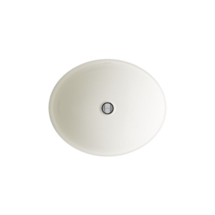 KOHLER K-2205 Caxton 19-1/4" oval undermount bathroom sink, no overflow