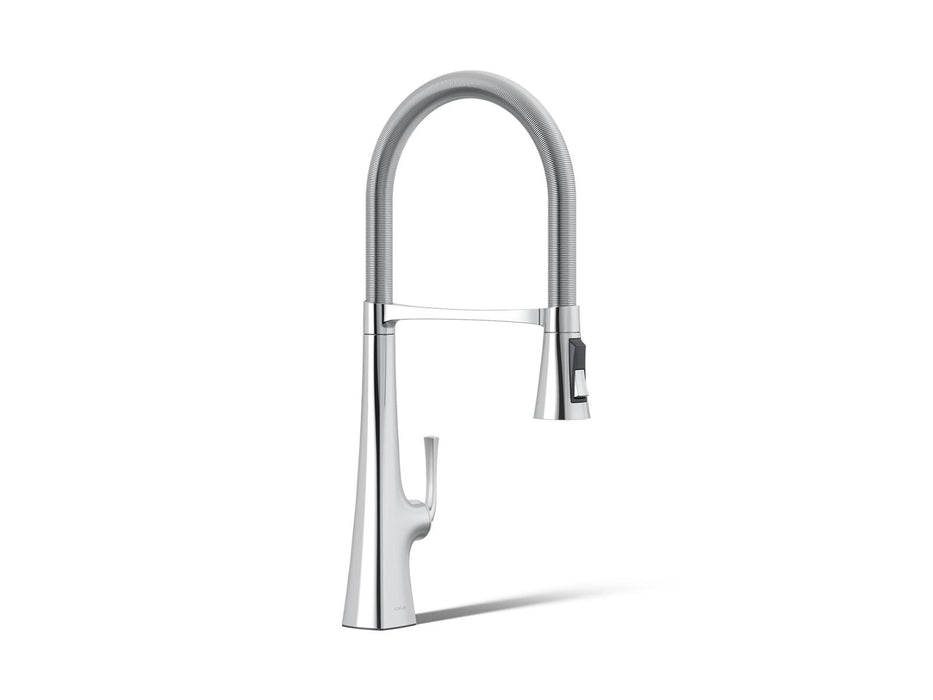 KOHLER K-22060 Graze Semi-professional kitchen sink faucet with three-function sprayhead