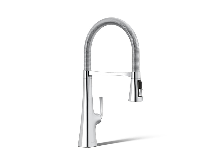 KOHLER K-22061 Graze Semi-professional kitchen sink faucet with three-function sprayhead
