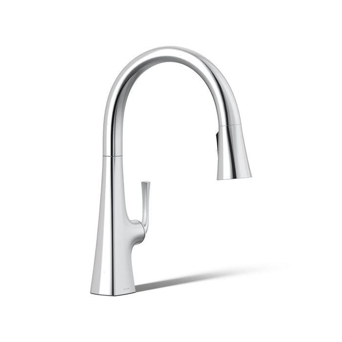 KOHLER K-22062 Graze Pull-down kitchen sink faucet with three-function sprayhead