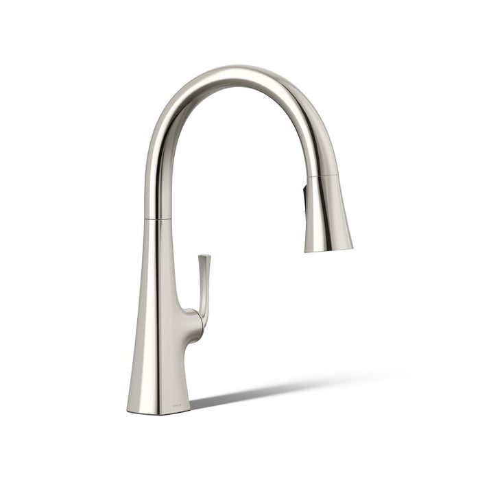 KOHLER K-22062 Graze Pull-down kitchen sink faucet with three-function sprayhead