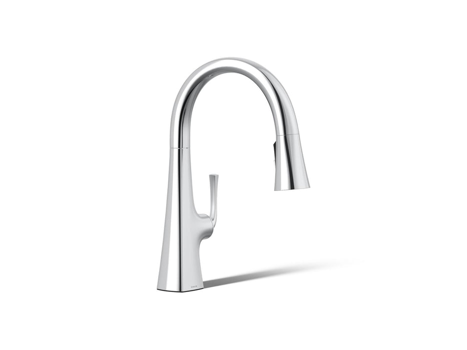 KOHLER K-22063 Graze Pull-down kitchen sink faucet with three-function sprayhead