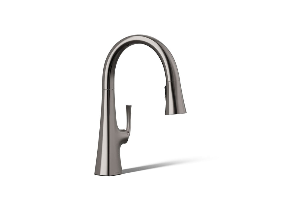 KOHLER K-22063 Graze Pull-down kitchen sink faucet with three-function sprayhead