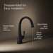 KOHLER K-22065 Graze Single-handle bar sink faucet, matte black - view 4
