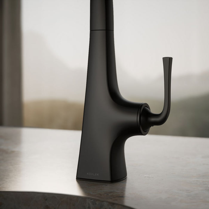 KOHLER K-22065 Graze Single-handle bar sink faucet, matte black - view 5