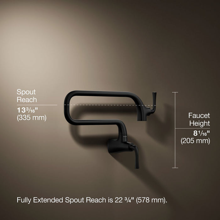 KOHLER K-22066 Graze Wall-mount pot filler