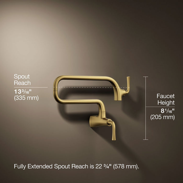 KOHLER K-22066 Graze Wall-mount pot filler