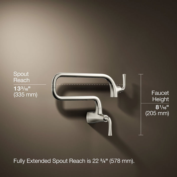 KOHLER K-22066 Graze Wall-mount pot filler