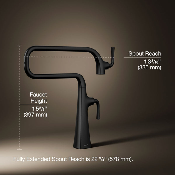 KOHLER K-22067 Graze Deck-mount pot filler
